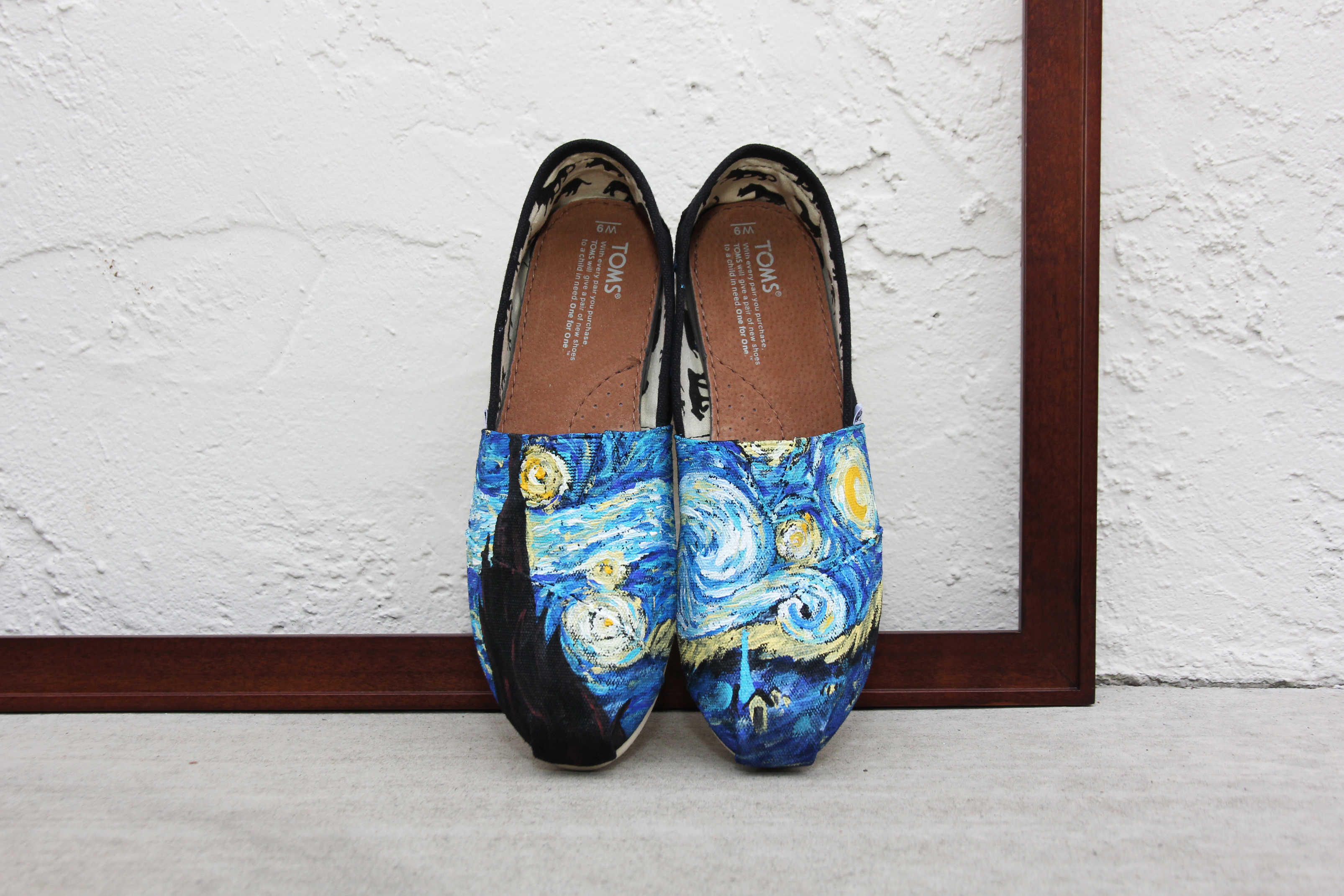 starry night custom vans